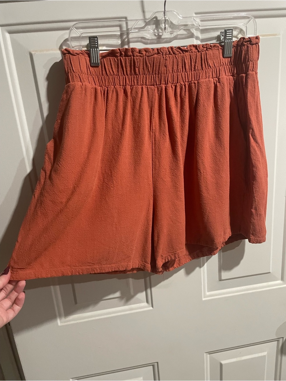 Relaxed Burnt Orange Women’s Shorts
